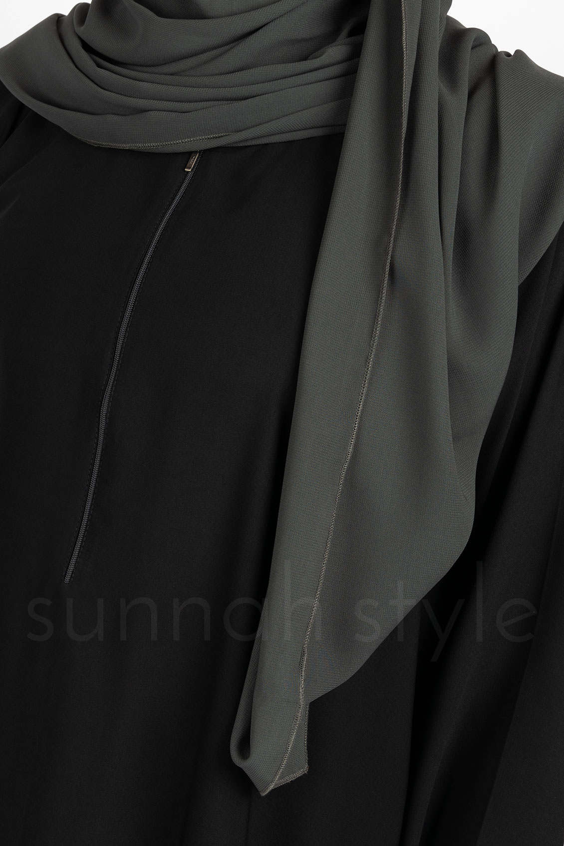 Plain Closed Abaya (Black)